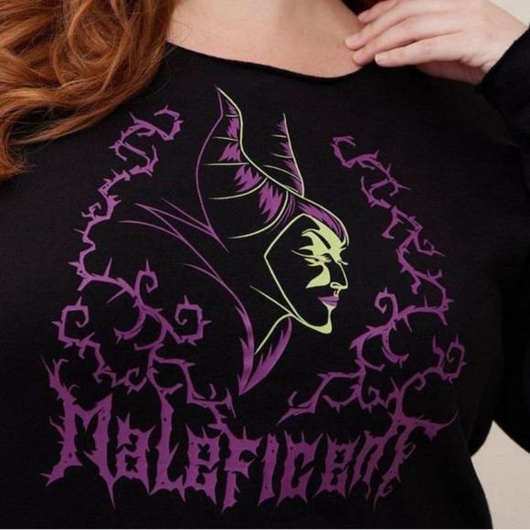 Disney Villains Tunic Sweater - Cozy Fleece Maleficent Black - Picture 3 of 3